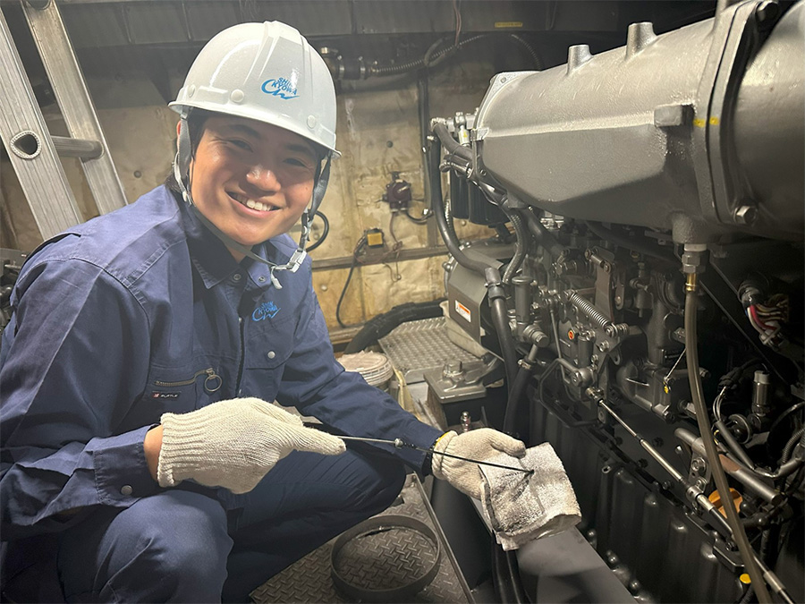 2022年入社の甲板員 S君